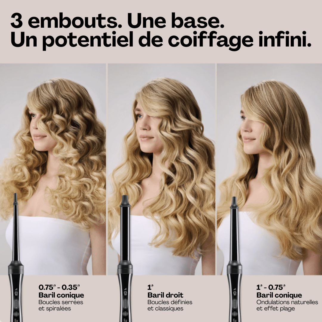 Paul Mitchell | Unclipped | Express Ion 3-in-1 Curling Iron – 53 Karat
