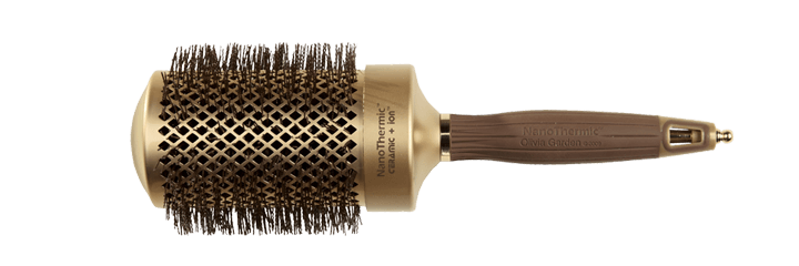 Brosse Nano Thermic Cemaric Ion Round Thermal Collection - Olivia Garden - 53 Karat