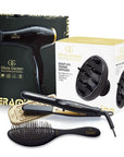 TRIO Fer Plat + Séchoir + Diffuseur Céramique Ion- Olivia Garden - 53 Karat