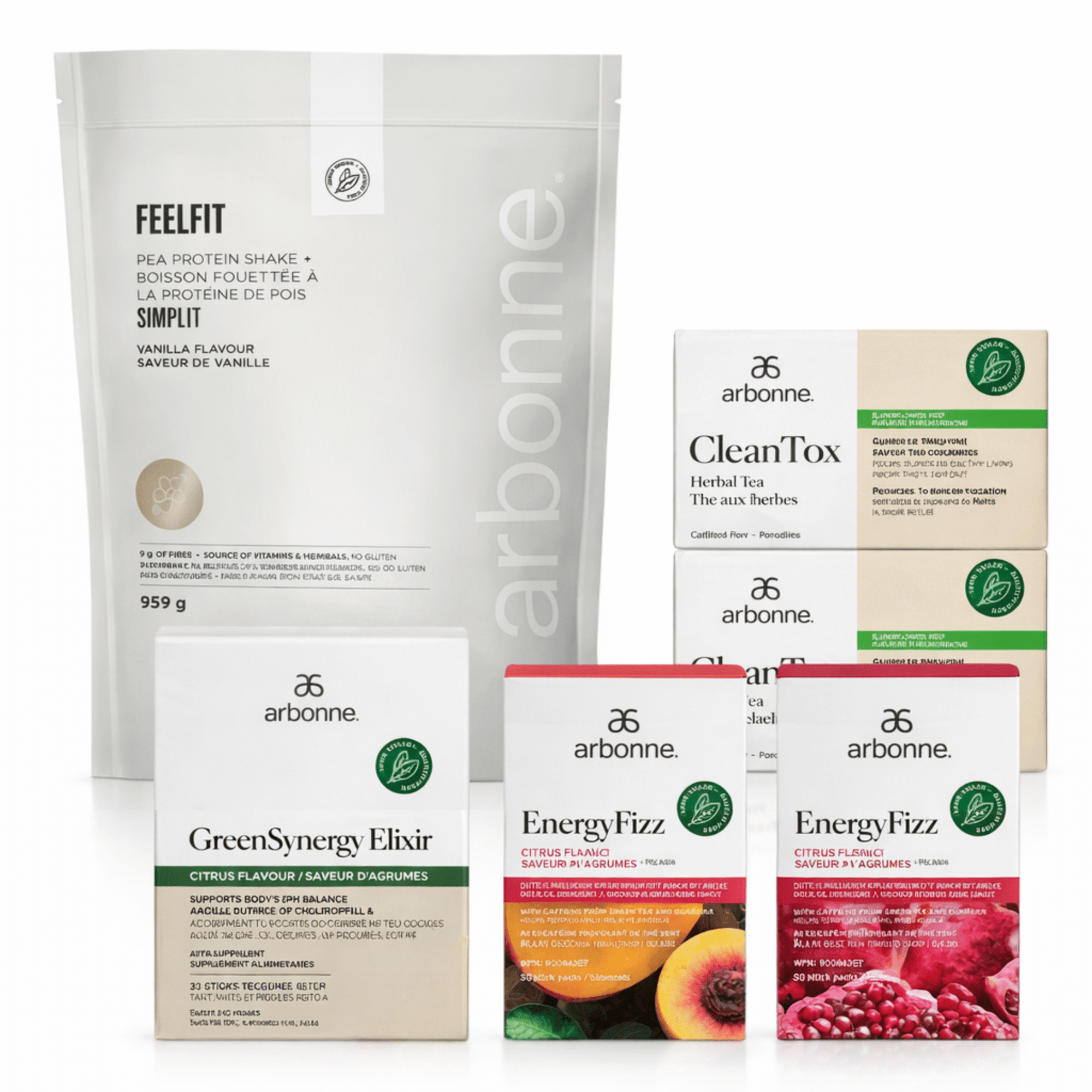 Arbonne | Ensemble Produits de Base Complets au Quotidien | Simply1 FeelFit - 53 Karat