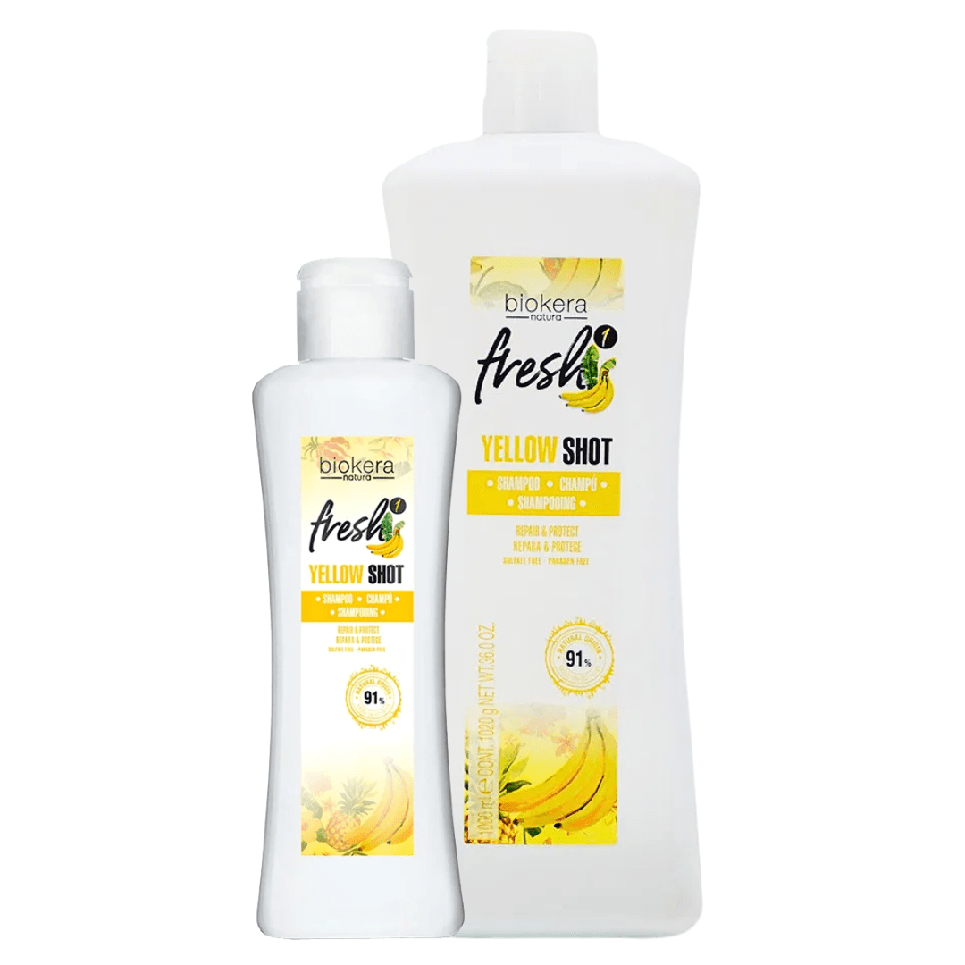 Biokera Fresh | Yellow Shot | Shampoing Réparateur - 53 Karat