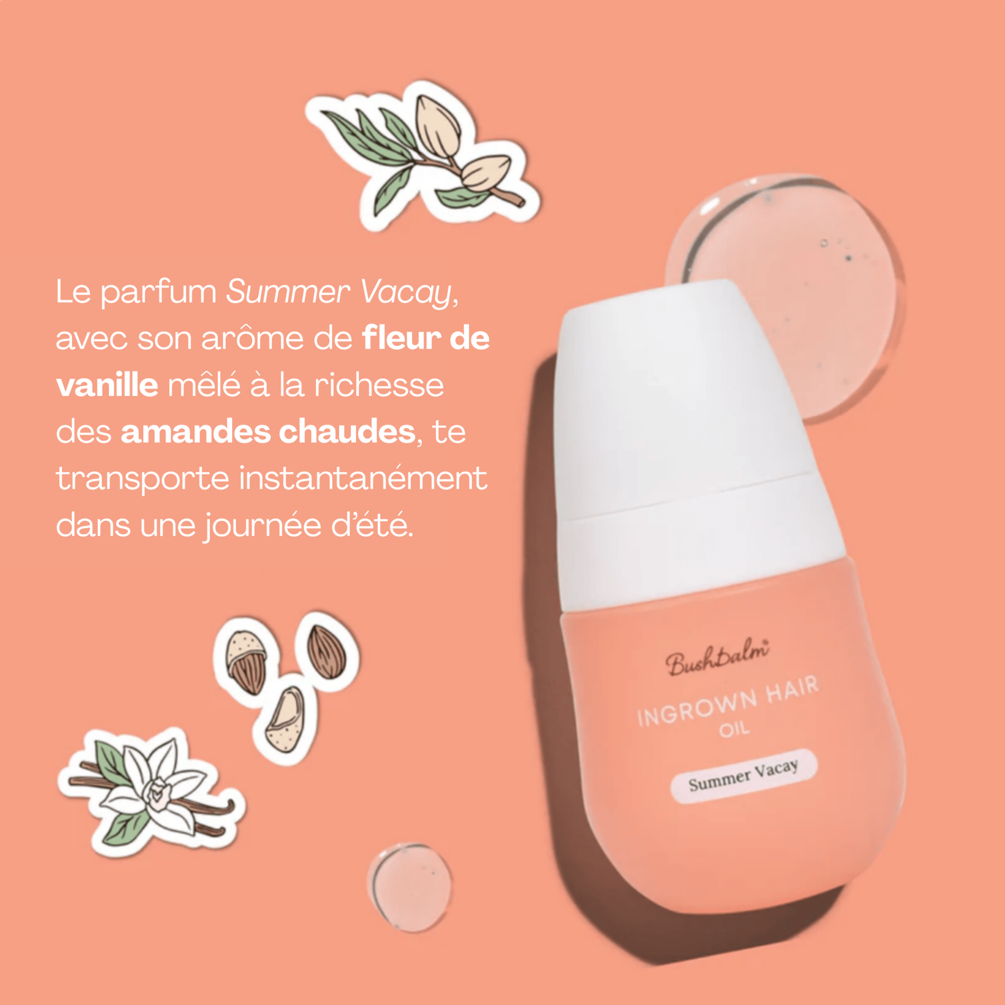 BushBalm | Summer Vacay | Huile Anti - Poils Incarnés (Esthetician Edition) - 53 Karat