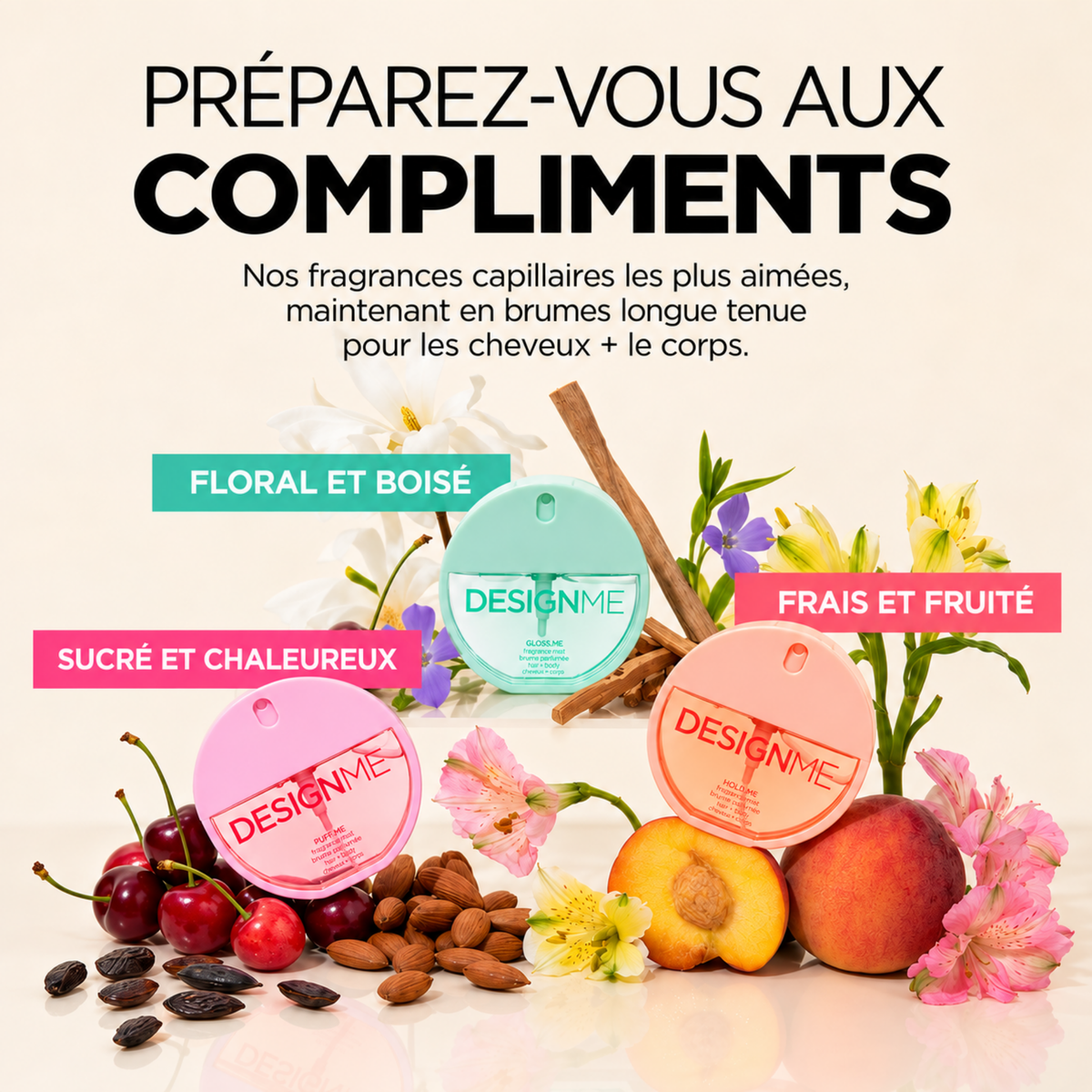 DesignME | Brume Parfumée | Cheveux et Corps
