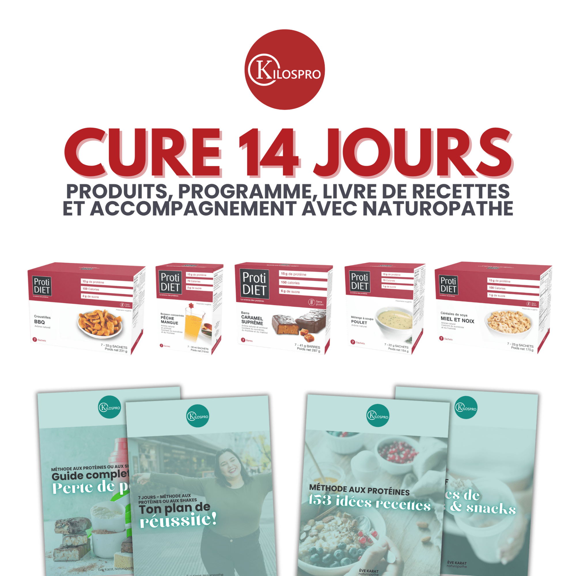 Kilospro | Cure 14 jours | Produits, Programme, Livre de Recettes et Accompagnement - 53 Karat