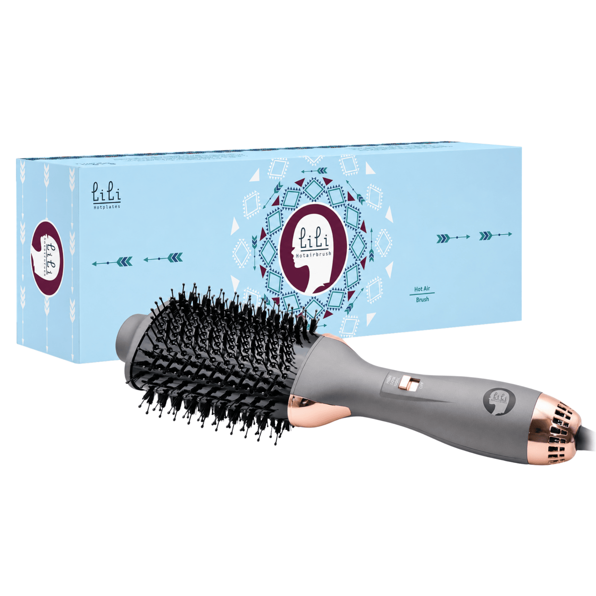 LiLi HotPlates | HotAirBrush | Brosse-Séchoir 3 en 1 - 53 Karat