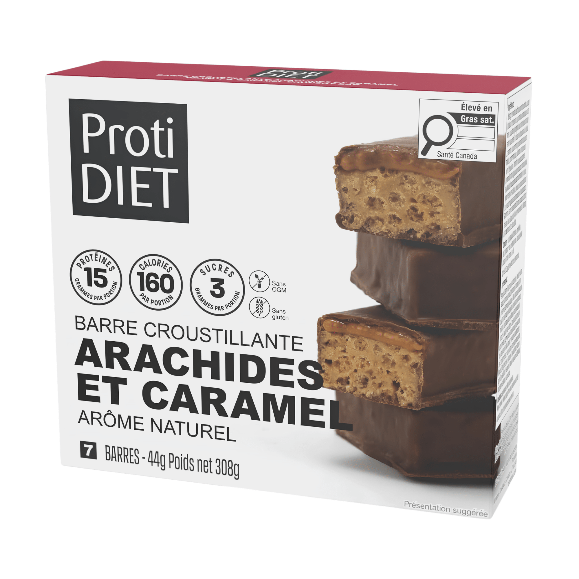 ProtiDiet | Barres Croustillantes | Arachides et Caramel - 53 Karat