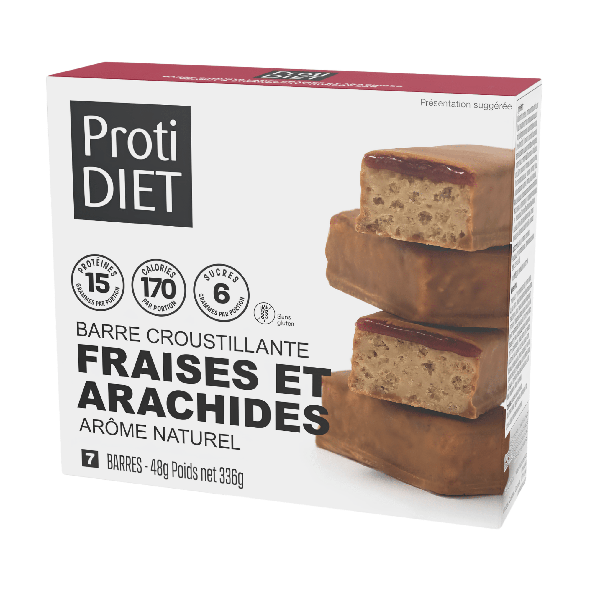 ProtiDiet | Barres Croustillantes | Fraises et Arachides - 53 Karat