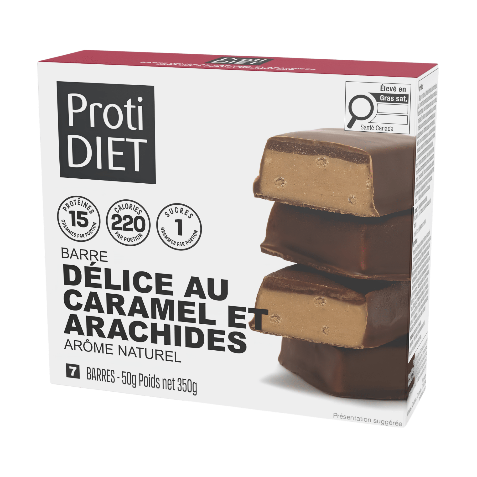 ProtiDiet | Barres Protéinées | Délice au Caramel et Arachides - 53 Karat