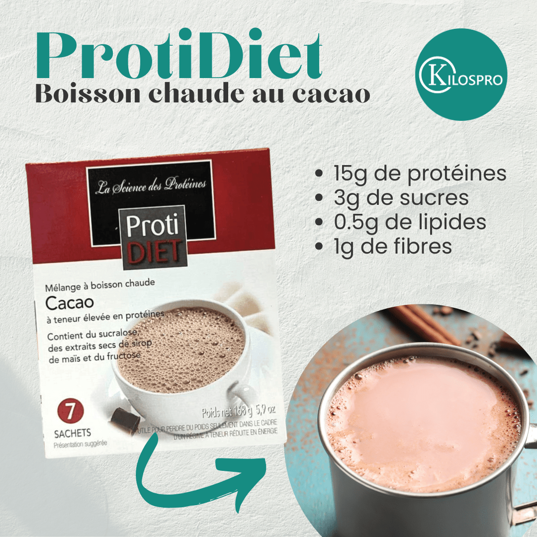 PROTIDIET - Boisson chaude au chocolat cacao - 53 Karat