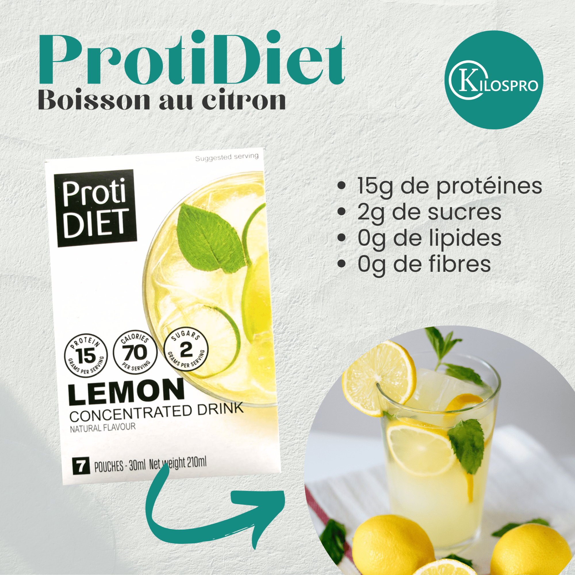 ProtiDiet | Boisson | Citron - 53 Karat