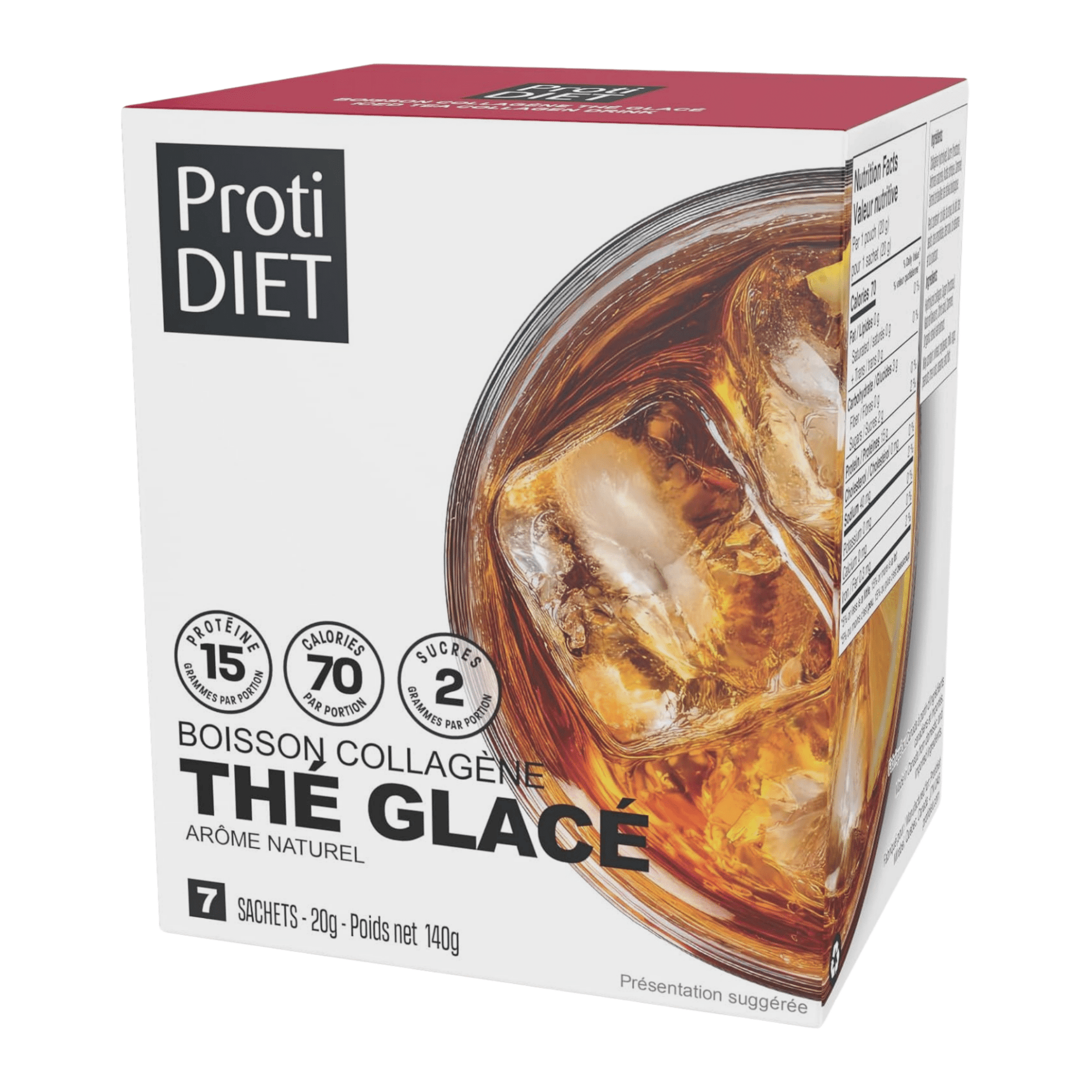 ProtiDiet | Boisson de Collagène | Thé Glacé - 53 Karat