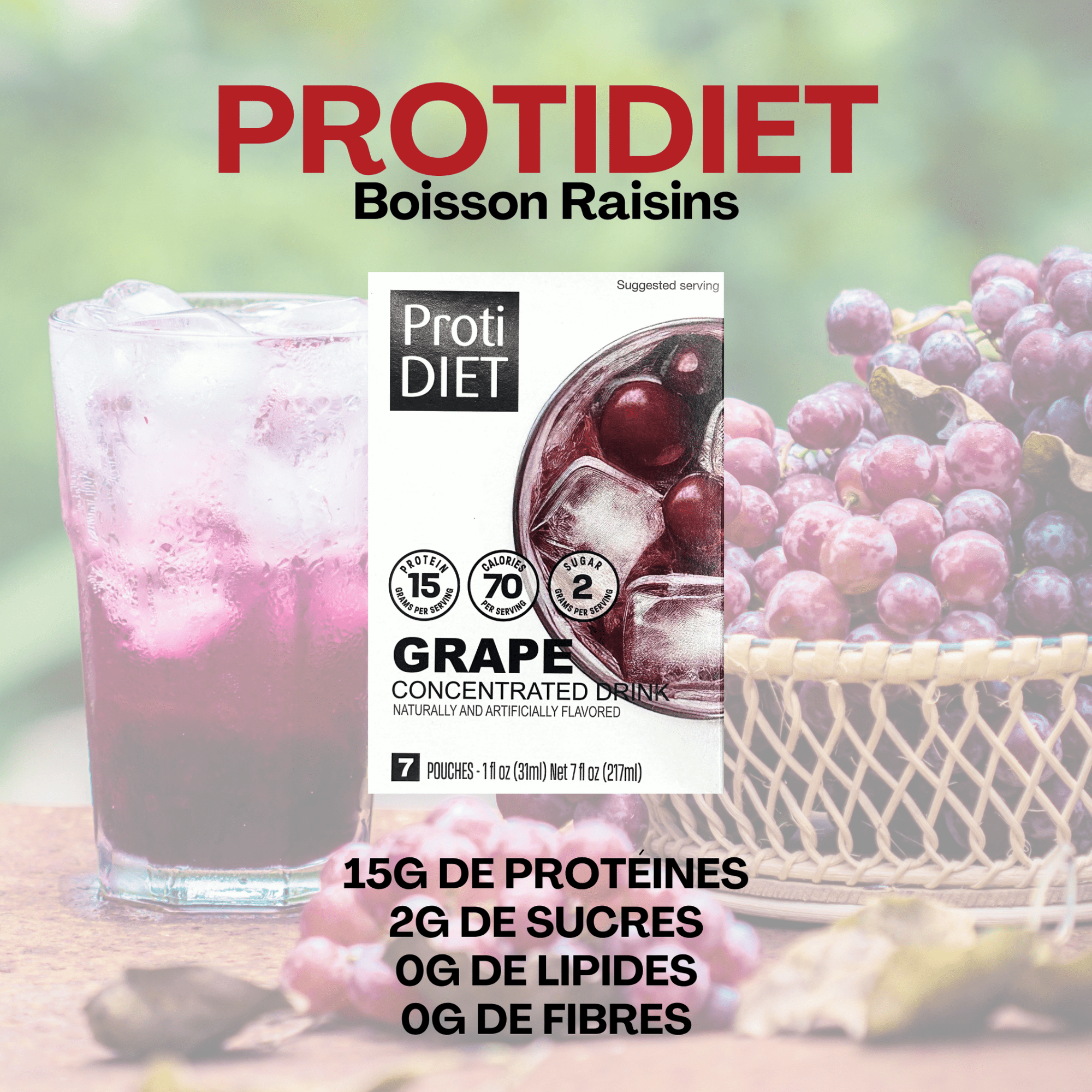 ProtiDiet | Boisson | Raisin - 53 Karat