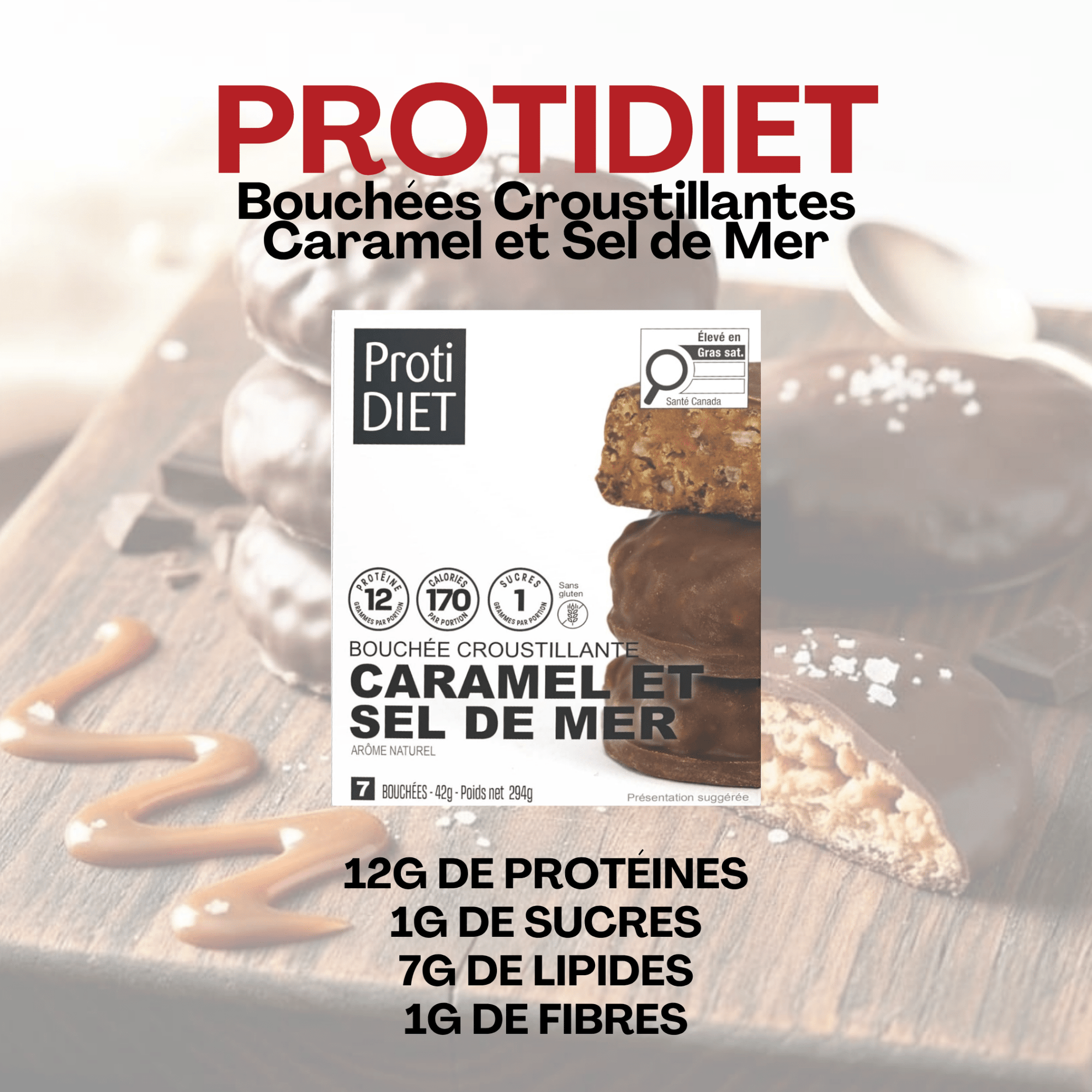 ProtiDiet | Bouchées Croustillantes | Caramel et Sel de Mer - 53 Karat