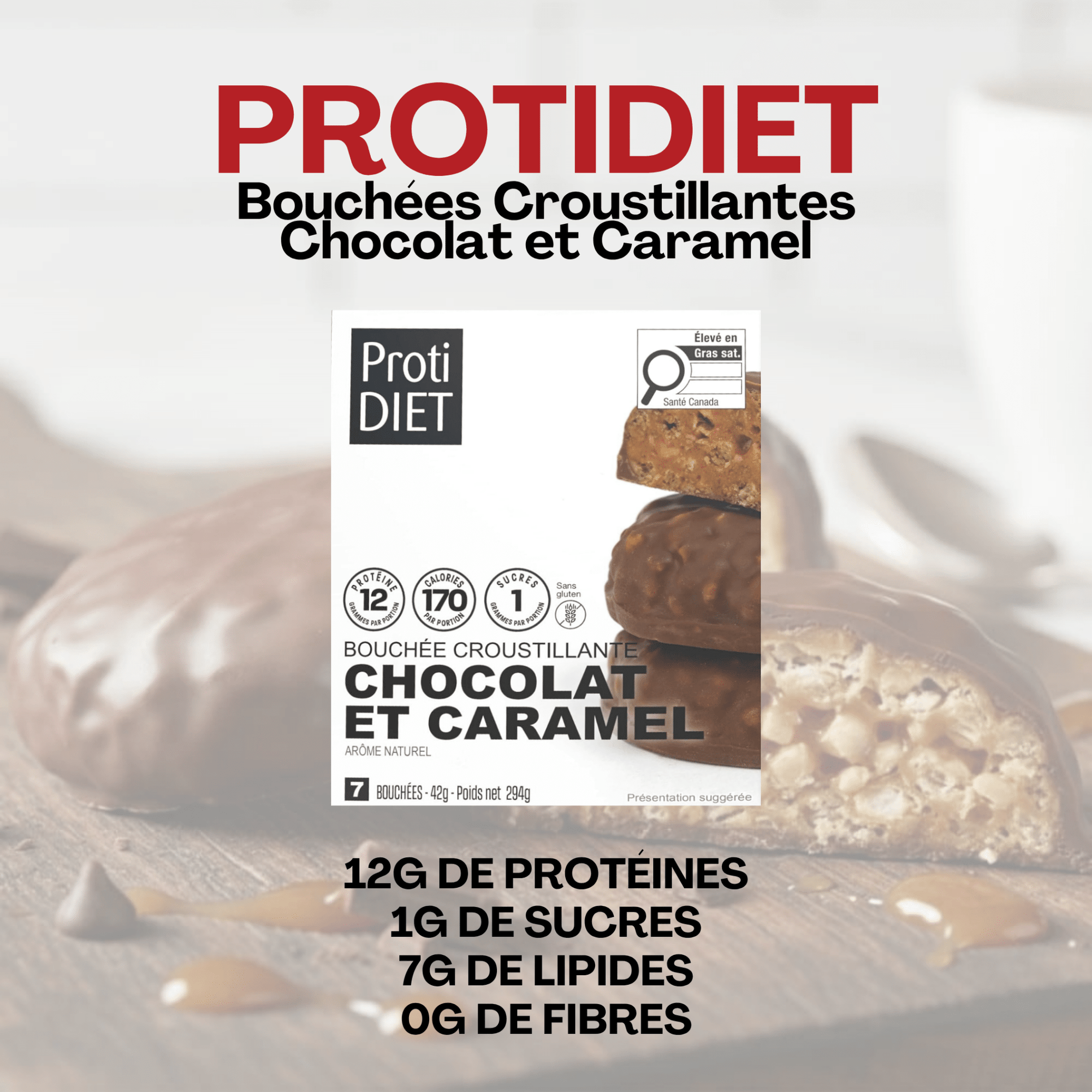 ProtiDiet | Bouchées Croustillantes | Chocolat et Caramel - 53 Karat