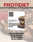 ProtiDiet | Carrés Protéinés | Framboises et Chocolat Noir - 53 Karat