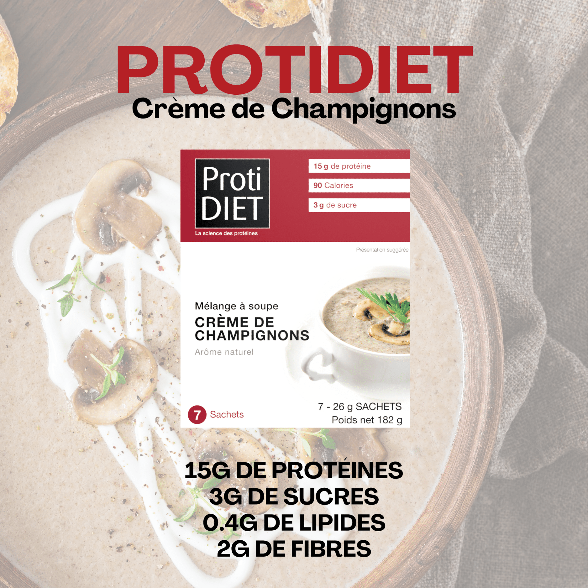 ProtiDiet | Crème | Champignon - 53 Karat
