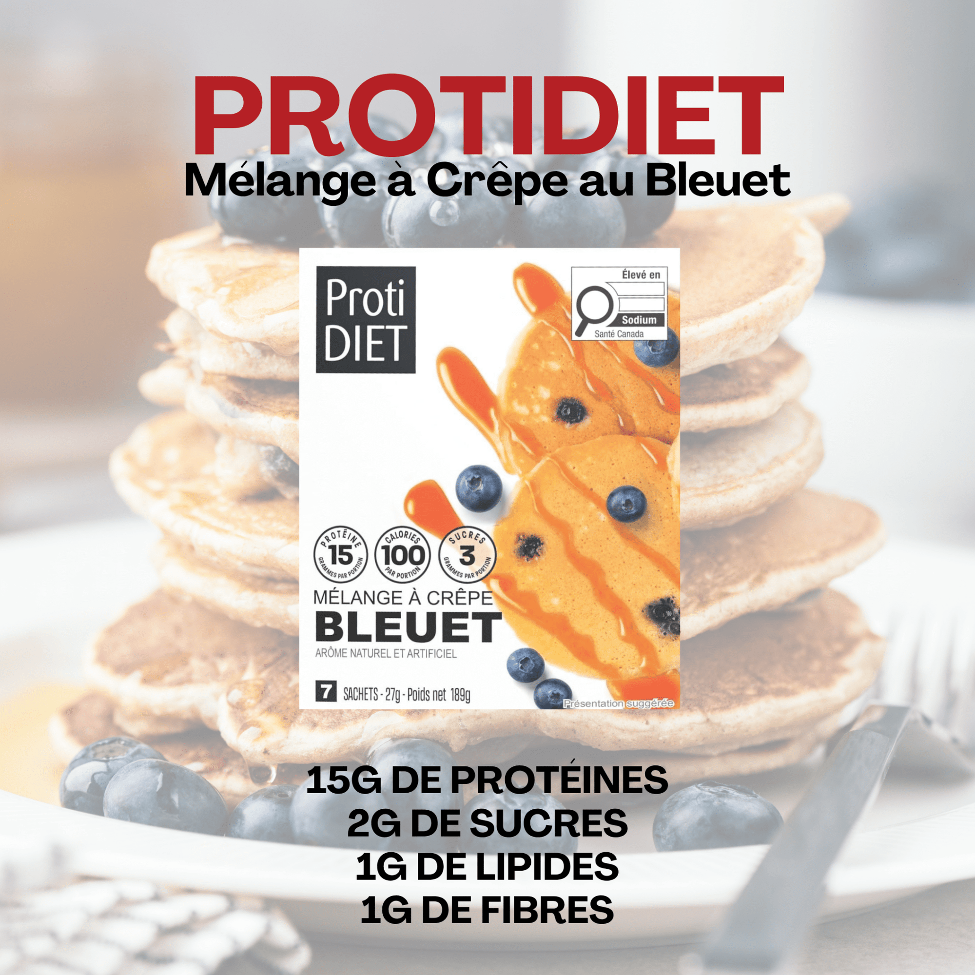 ProtiDiet | Crêpes | Bleuets - 53 Karat