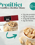 PROTIDIET - Croustilles cheddar blanc - 53 Karat