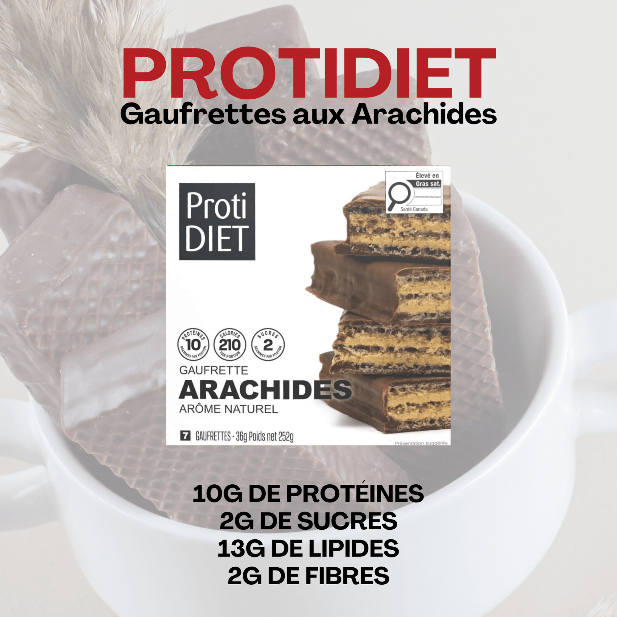ProtiDiet | Gaufrettes | Arachides - 53 Karat