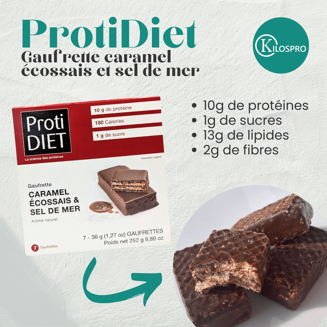 PROTIDIET - Gaufrettes caramel écossais et sel de mer - 53 Karat