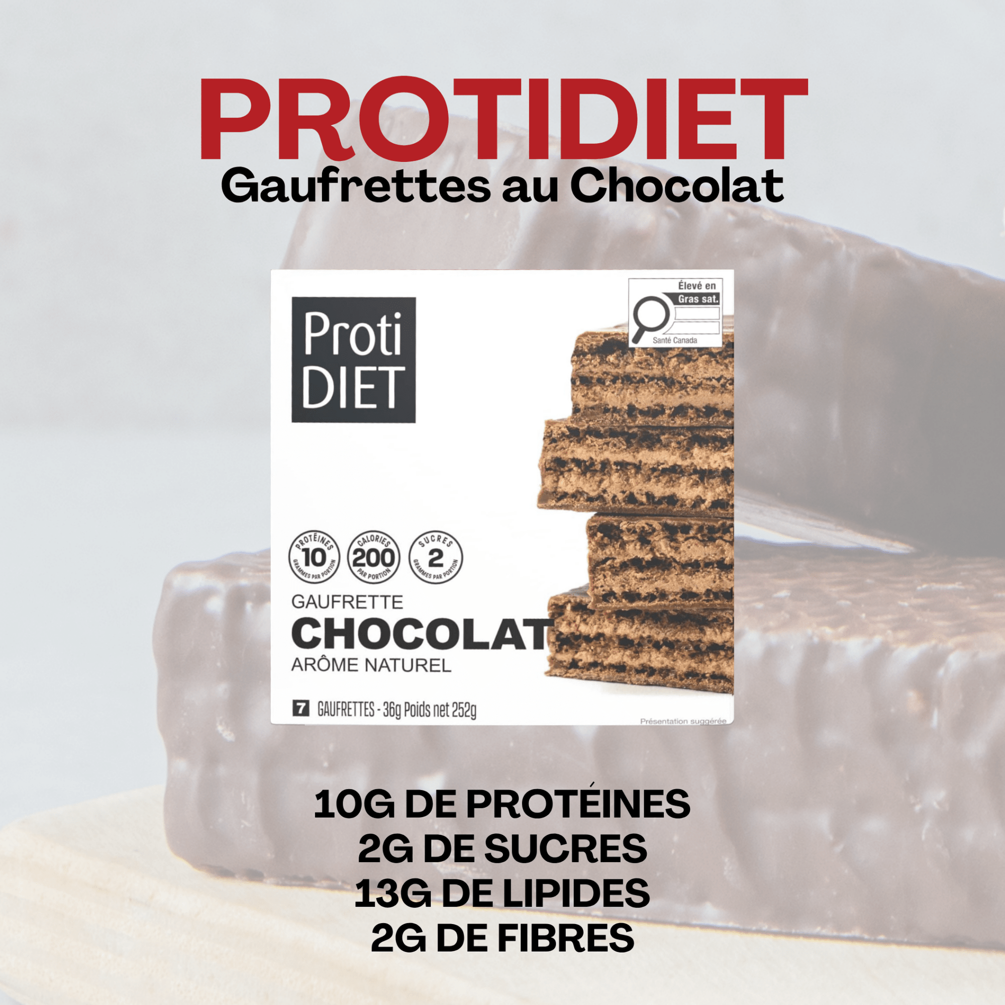 ProtiDiet | Gaufrettes | Chocolat - 53 Karat