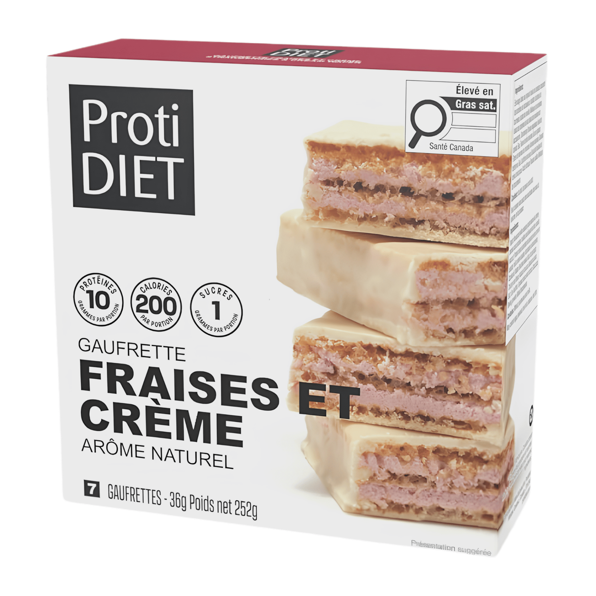 ProtiDiet | Gaufrettes | Fraises et Crème - 53 Karat
