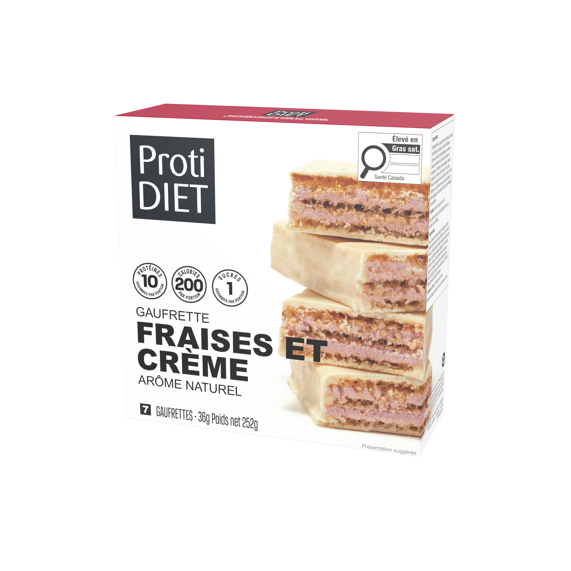 ProtiDiet | Gaufrettes | Fraises et Crème - 53 Karat