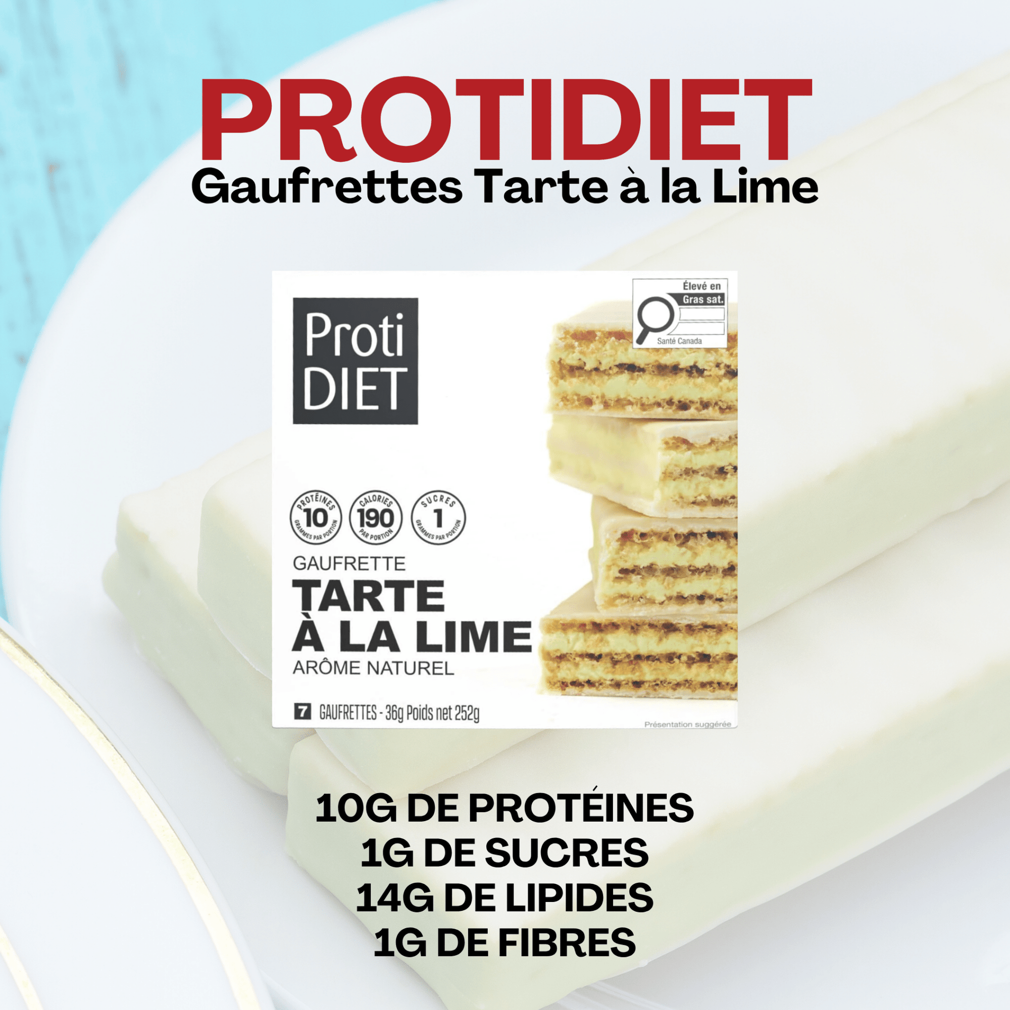 ProtiDiet | Gaufrettes | Tarte à la Lime - 53 Karat