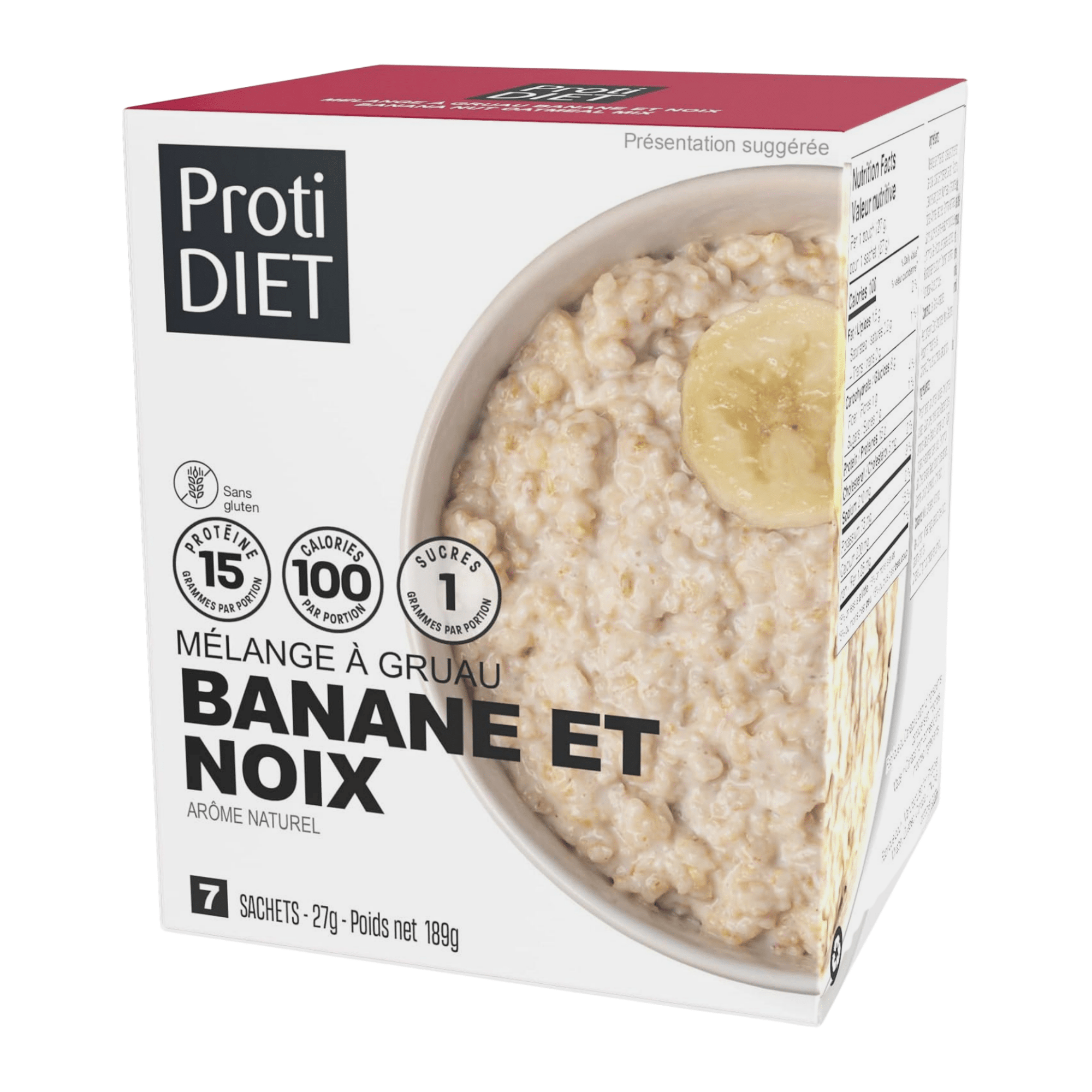 ProtiDiet | Gruau | Banane et Noix - 53 Karat