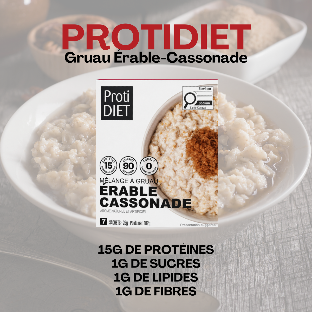 ProtiDiet | Gruau | Érable et Cassonnade