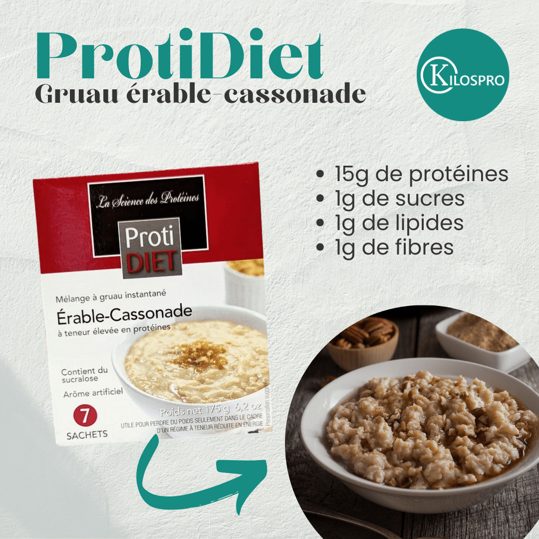 PROTIDIET - Gruau érable et cassonnade - 53 Karat