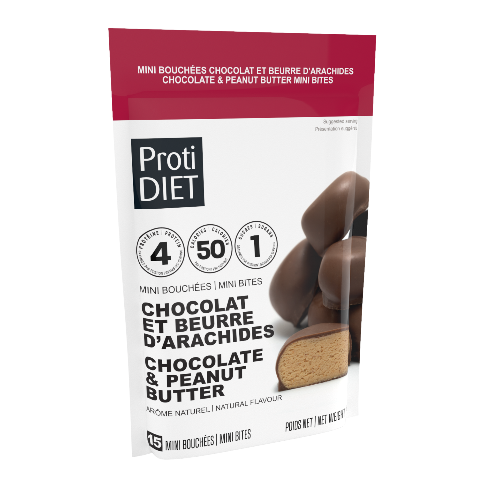 ProtiDiet | Mini Bouchées | Chocolat et Beurre d’Arachides