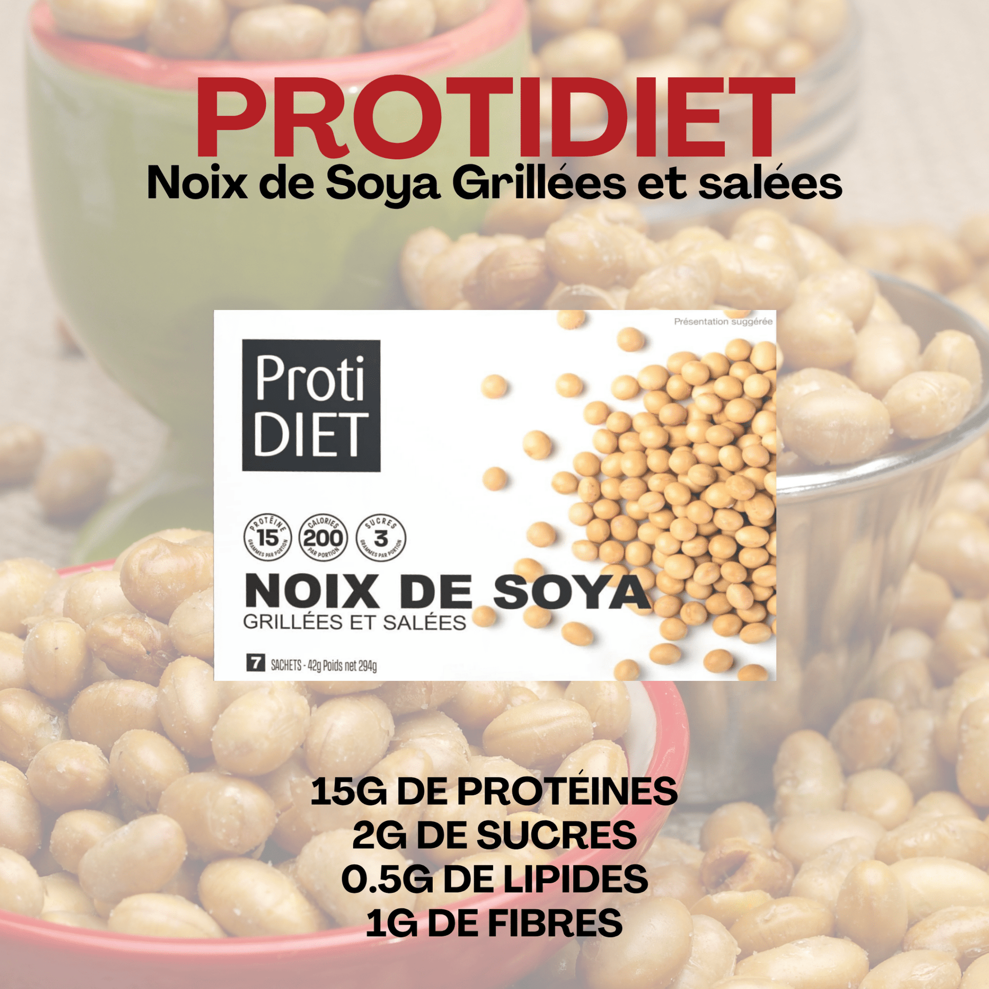 ProtiDiet | Noix de Soya | Grillées et Salées - 53 Karat