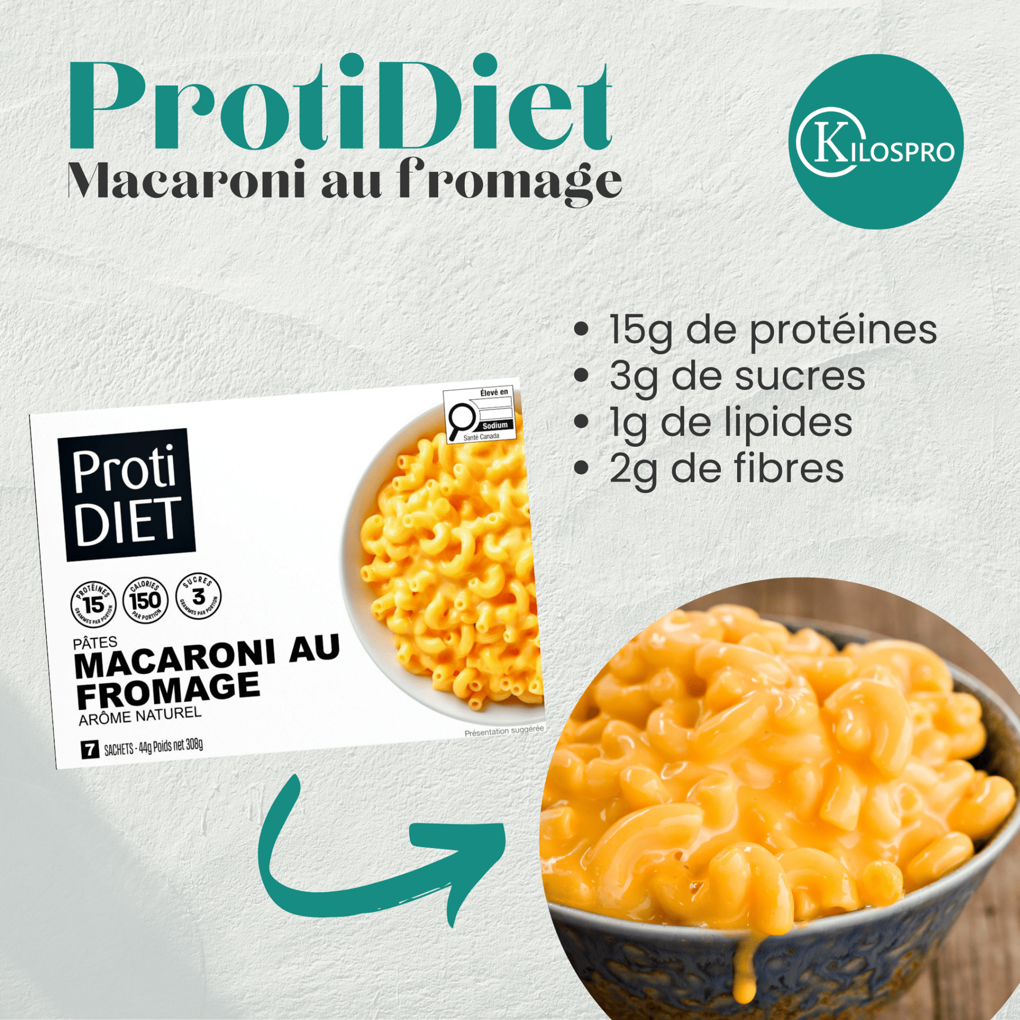 ProtiDiet | Pâtes | Macaroni au Fromage - 53 Karat
