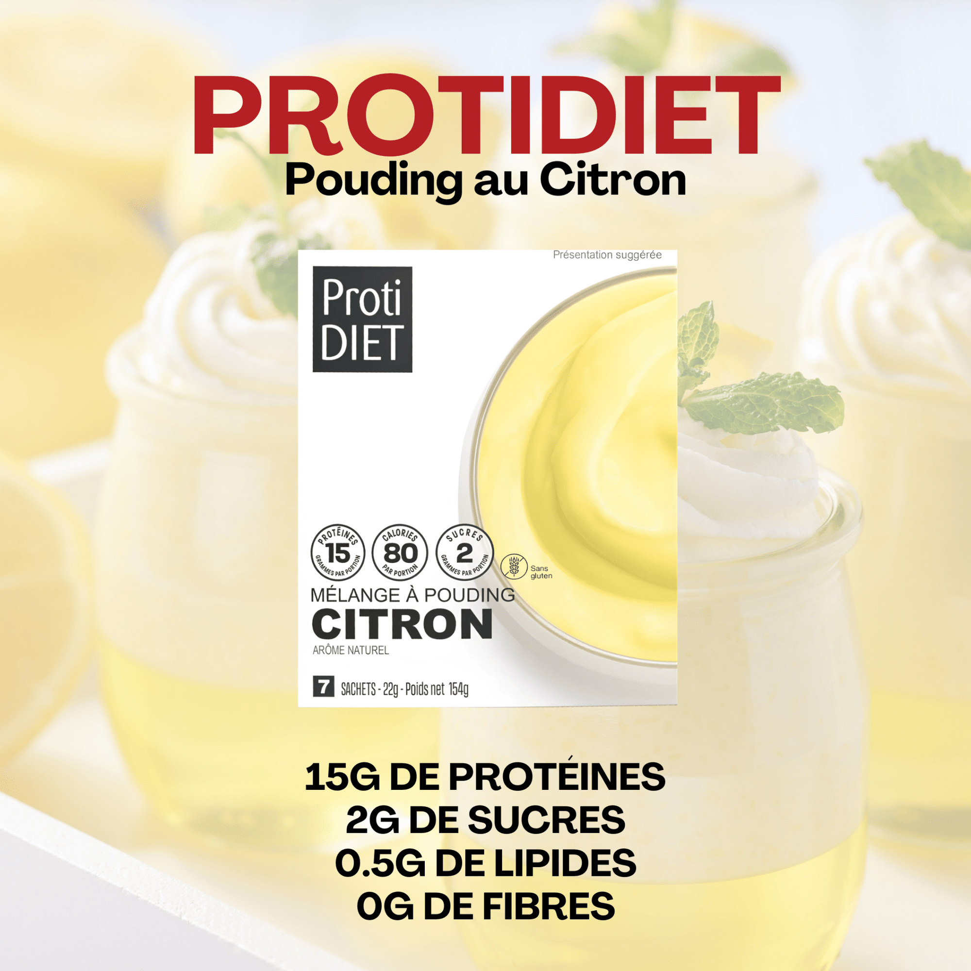 ProtiDiet | Pouding | Citron - 53 Karat