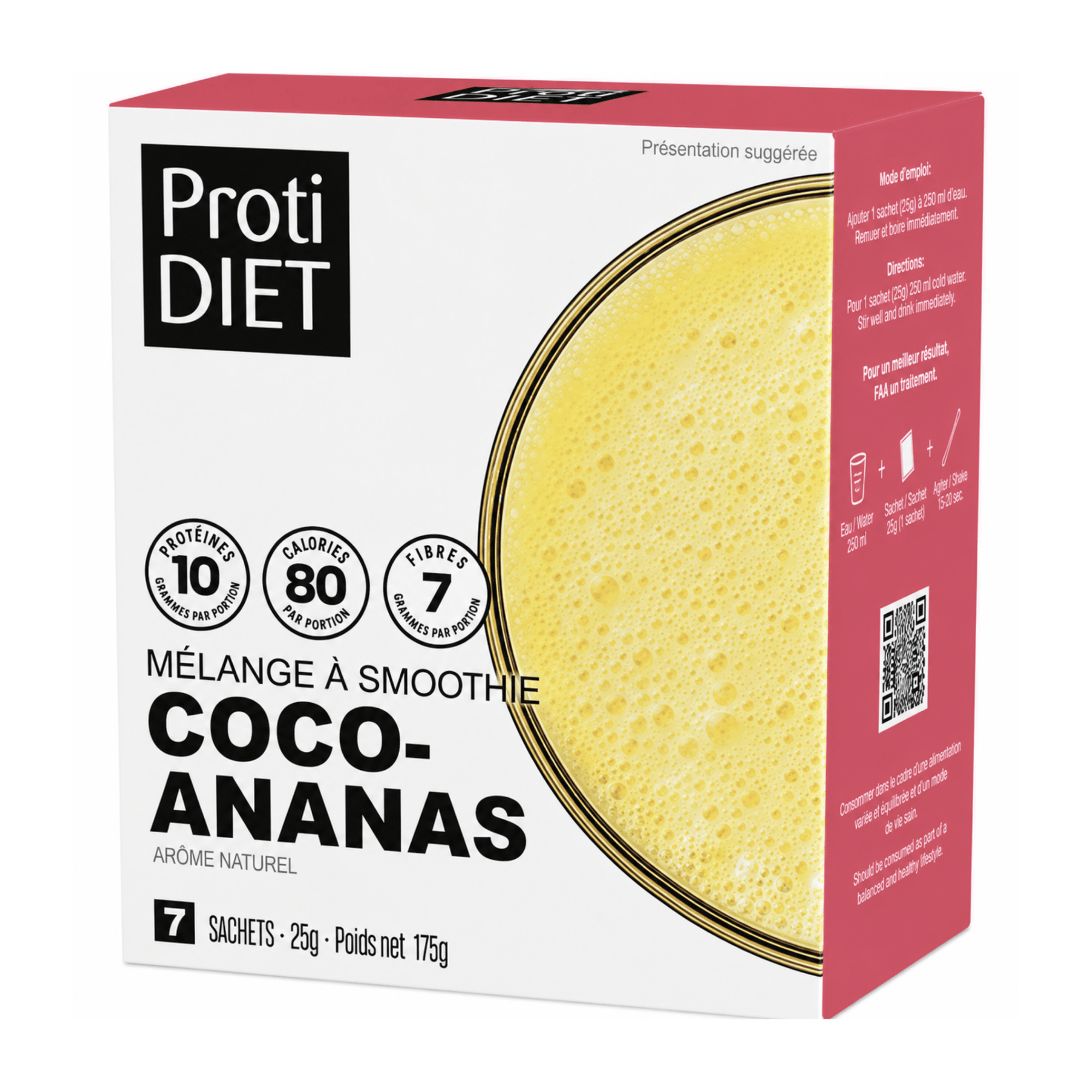 ProtiDiet | Smoothie | Coco-Ananas - 53 Karat