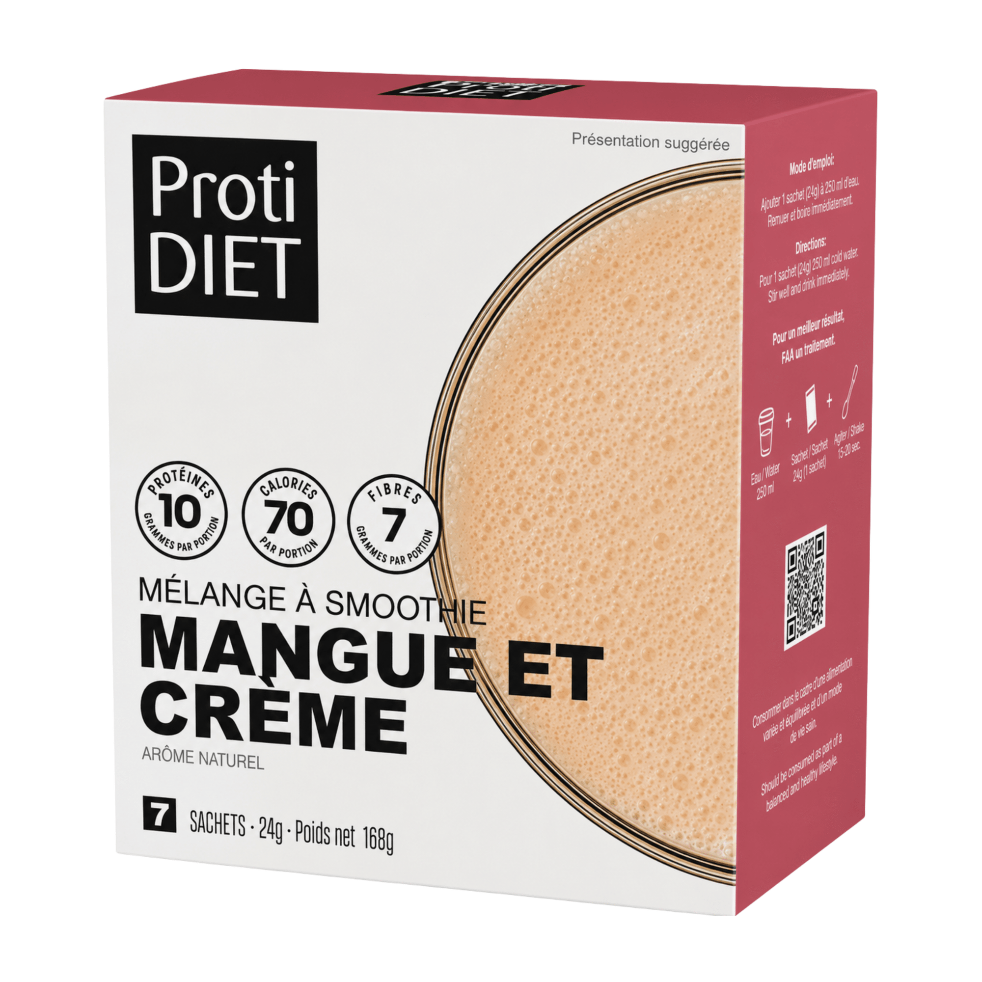ProtiDiet | Smoothie | Mangue et Crème - 53 Karat