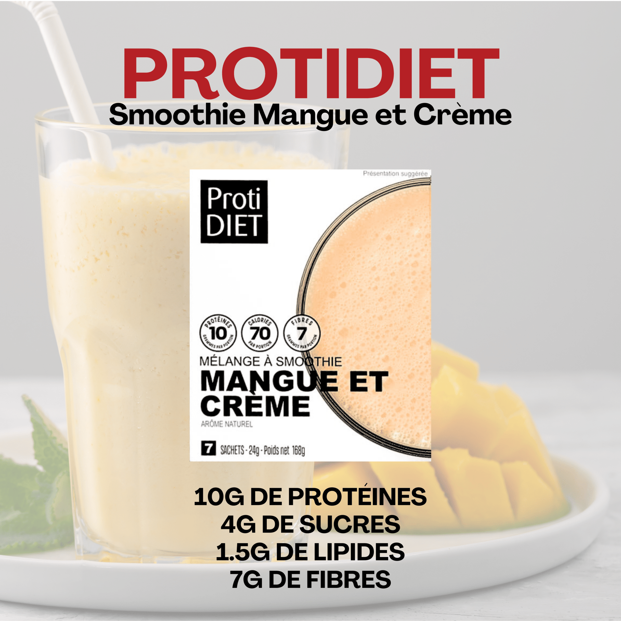 ProtiDiet | Smoothie | Mangue et Crème - 53 Karat