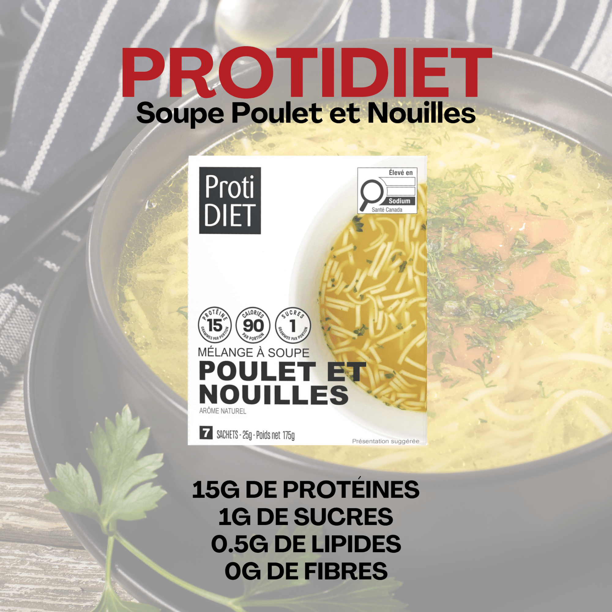 ProtiDiet | Soupe | Poulet et Nouilles - 53 Karat