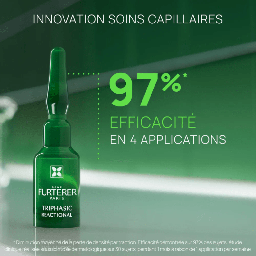 René Furterer | Coffret Triphasic Réactionelle | Sérum Concentré Antichute - 53 Karat