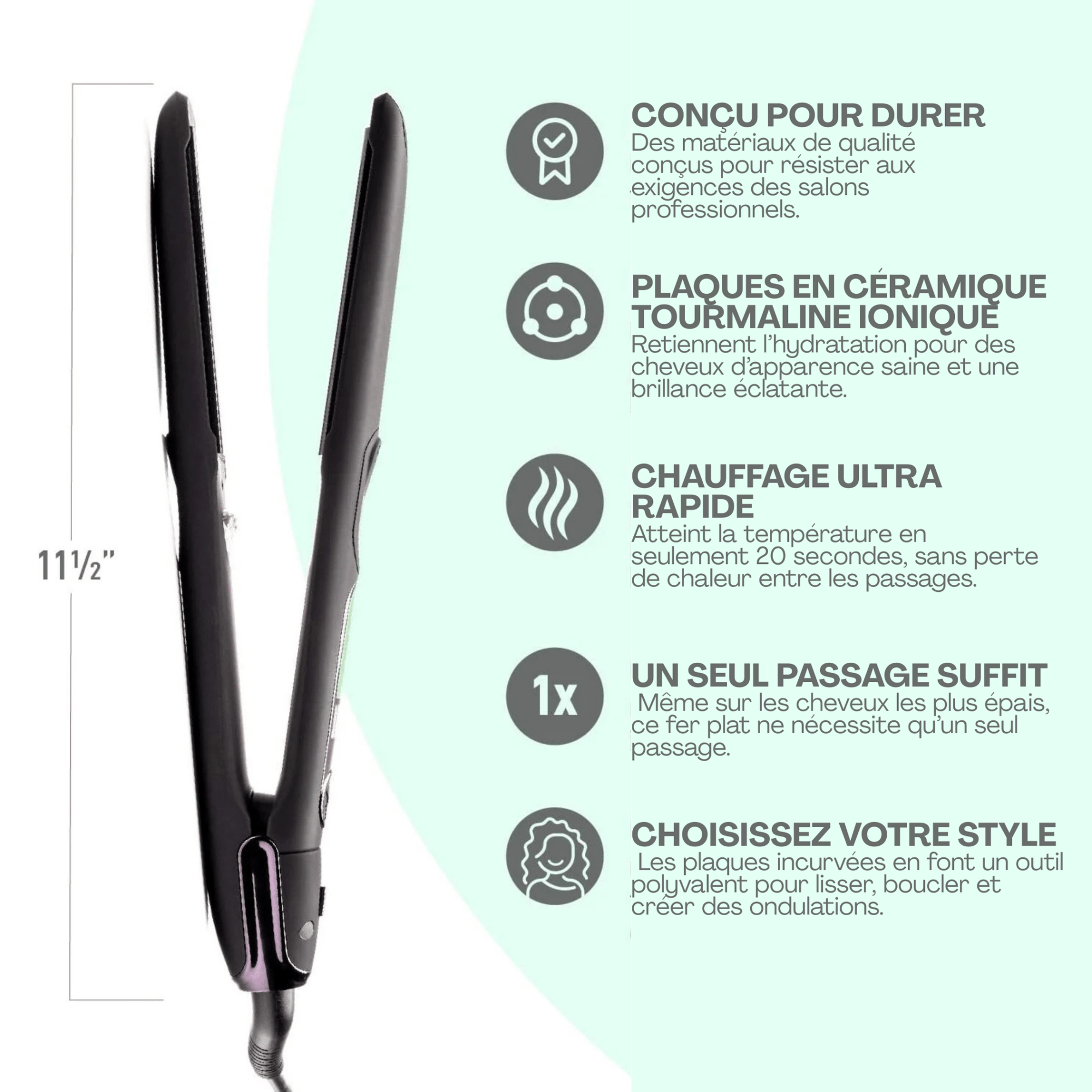 Salerm | Mint | Fer Plat Cosmo - 53 Karat