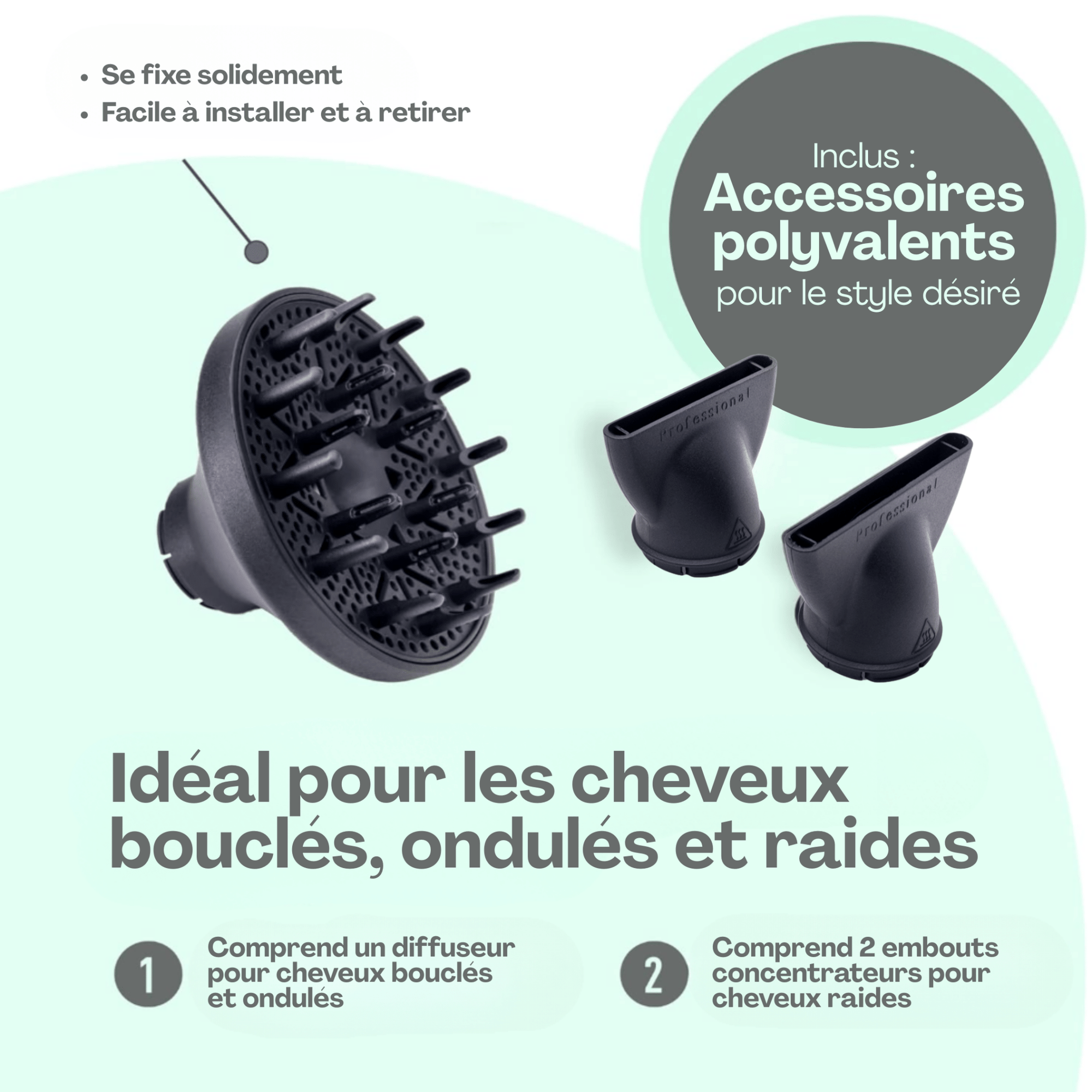 Salerm | Mint | Séchoir Dragonfly - 53 Karat