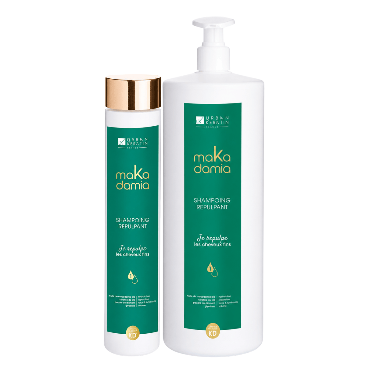 Urban Keratin | maKadamia | Shampoing Repulpant pour Cheveux Fins - 53 Karat