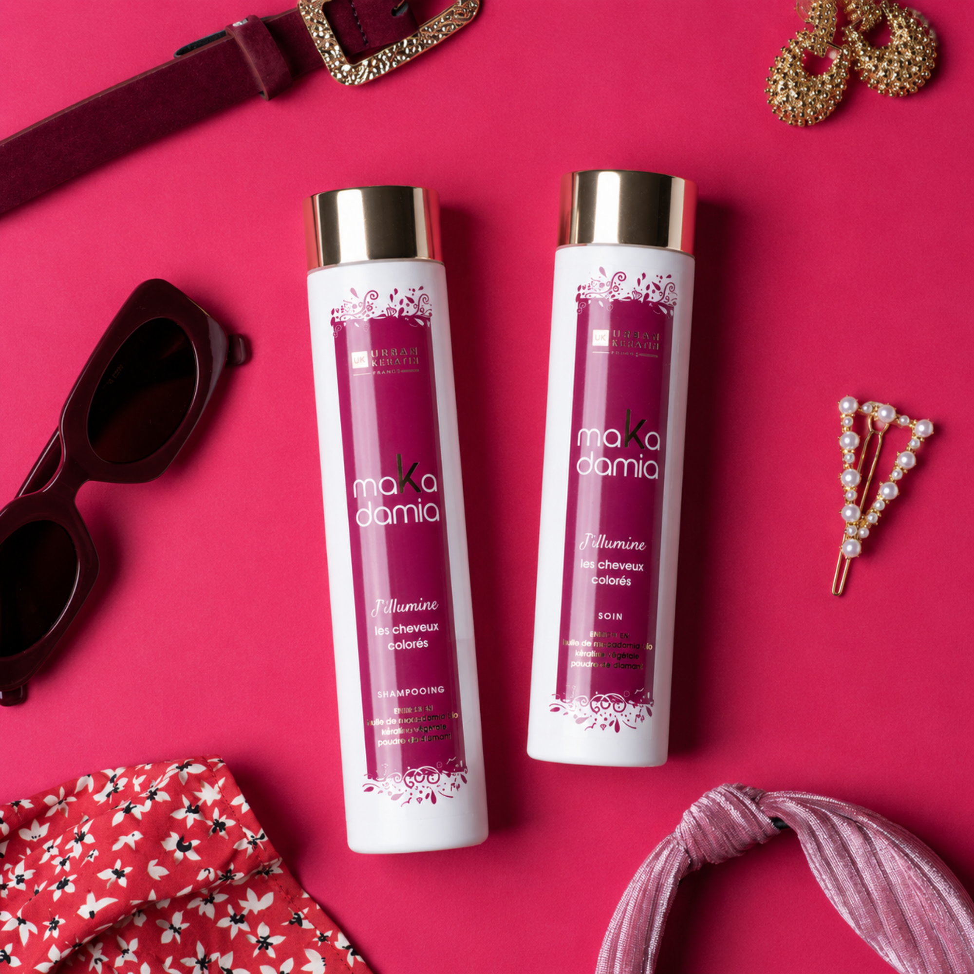 Urban Keratin | maKadamia | Soin Illuminant pour Cheveux Colorés