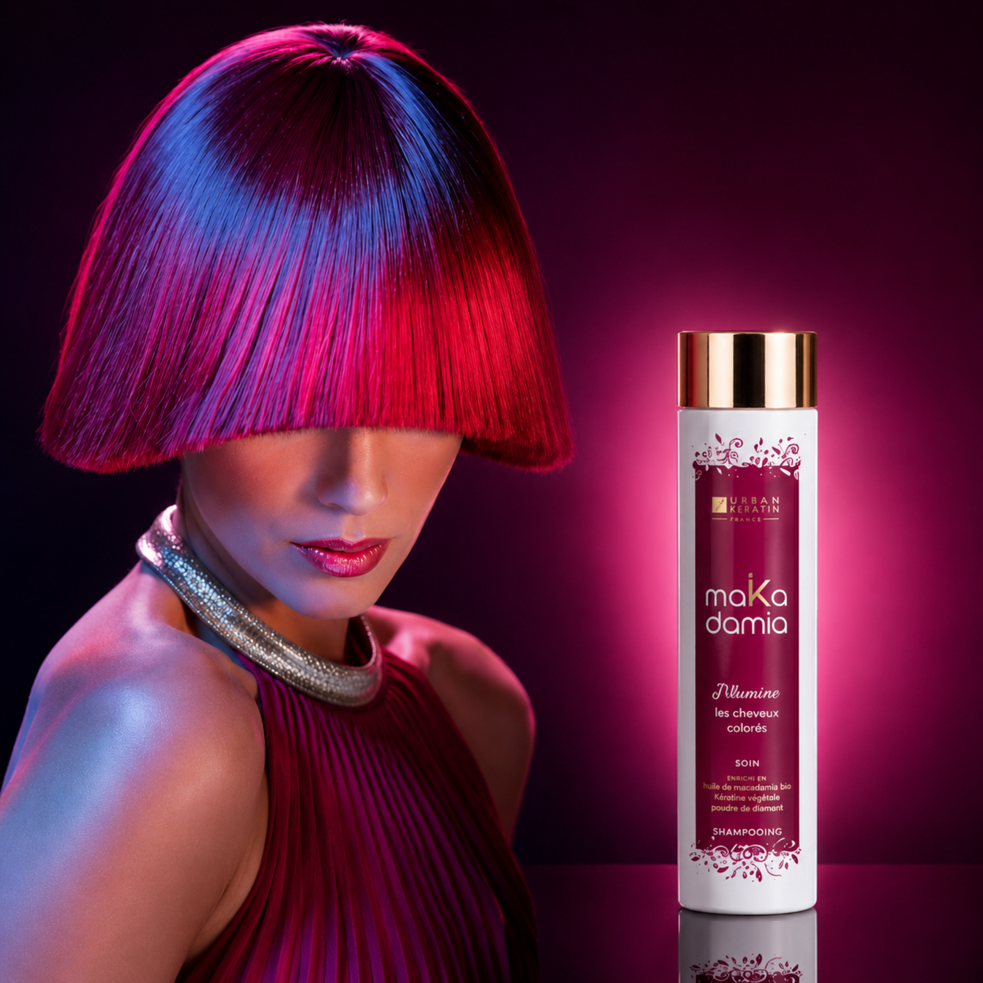 Urban Keratin | maKadamia | Shampoing Illuminant pour Cheveux Colorés