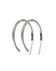 EARRINGS - Straight post hoops with diamond cut - 53 Karat