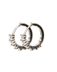 EARRINGS - Hoops adorned with 10mm crystals by Eden Karat