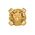 BOUCLES D'OREILLES - Cristaux 3mm sur monture Tiffany en acier inoxydable et or plaqué - 53 Karat