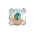 BOUCLES D'OREILLES - Cristaux 3mm sur monture Tiffany en acier inoxydable et or plaqué - 53 Karat