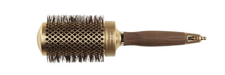 Brosse Nano Thermic Cemaric Ion Round Thermal Collection - Olivia Garden - 53 Karat